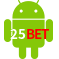 Aplicativo 25BET para Android